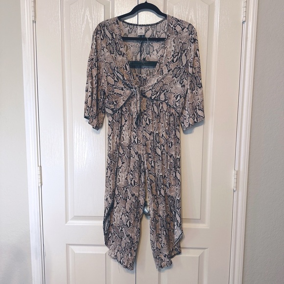 Shade & Shore Animal Print Cover up Set Size Small - Picture 1 of 16